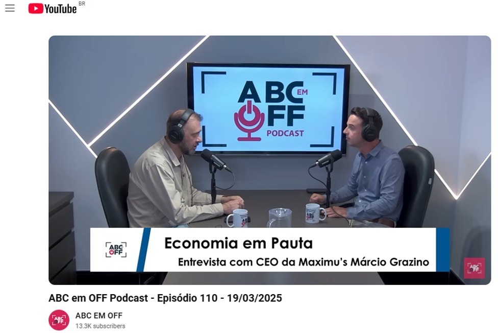 CEO da Maximu's Embalagens Especiais no podcast ABC em Off